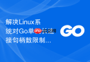 解决Linux系统对Go单机长连接句柄数限制