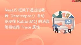 nestjs 框架下通过拦截器（interceptor）自动给发往 rabbitmq 的消息附带链路 trace 属性
