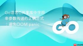Go语言C共享库中字符串参数传递的正确方式：避免OOM panic