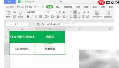 Clean函数去空格技巧