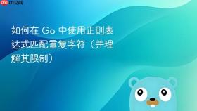 如何在 Go 中使用正则表达式匹配重复字符(并理解其限制)