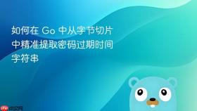 如何在 Go 中从字节切片中精准提取密码过期时间字符串
