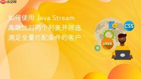 如何使用 Java Stream 高效比对两个列表并筛选满足全量匹配条件的客户