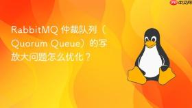 RabbitMQ 仲裁队列（Quorum Queue）的写放大问题怎么优化？