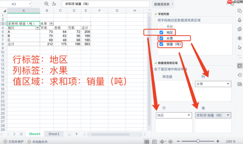 怎样用Excel制作数据透视表
