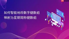 如何智能地将数字键数组映射为星期简称键数组