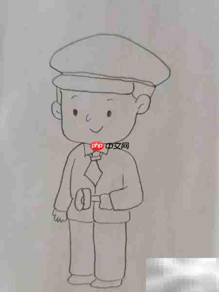 保安简笔画:一图看懂岗位职责