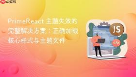 PrimeReact 主题失效的完整解决方案：正确加载核心样式与主题文件
