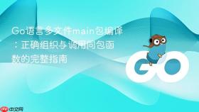 Go语言多文件main包编译：正确组织与调用同包函数的完整指南
