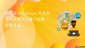 如何在 NetBeans 平台应用中自定义主窗口标题（含版本号）
