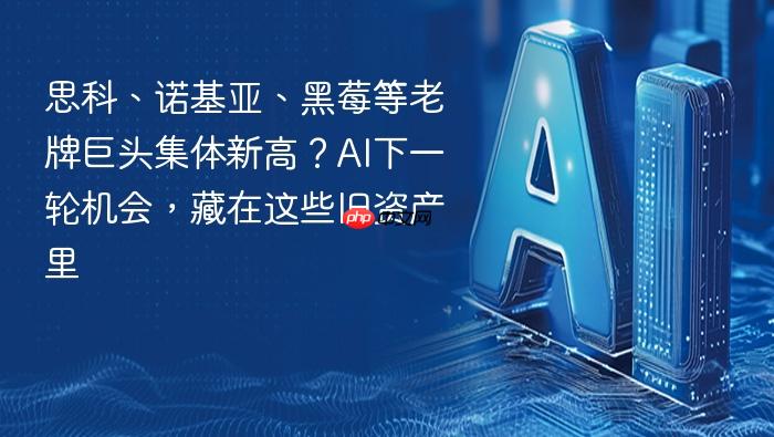 思科、诺基亚、黑莓等老牌巨头集体新高?ai下一轮机会,藏在这些旧资产里