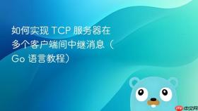 如何实现 TCP 服务器在多个客户端间中继消息（Go 语言教程）
