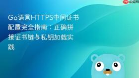 Go语言HTTPS中间证书配置完全指南:正确拼接证书链与私钥加载实践