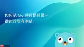 如何从 Go 项目根目录一键运行所有测试
