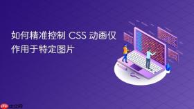 如何精准控制 CSS 动画仅作用于特定图片
