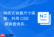 响应式容器尺寸调整：利用 CSS 媒体查询实现屏幕方向自适应