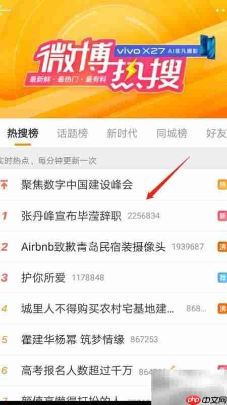 微博热搜查看方法指南