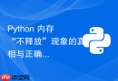 Python 内存“不释放”现象的真相与正确应对策略