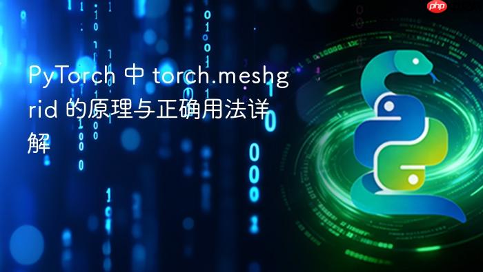 PyTorch 中 torch.meshgrid 的原理与正确用法详解