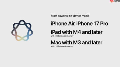 部分 iOS 27 高级本地 AI 功能仅限 iPhone Air 等机型