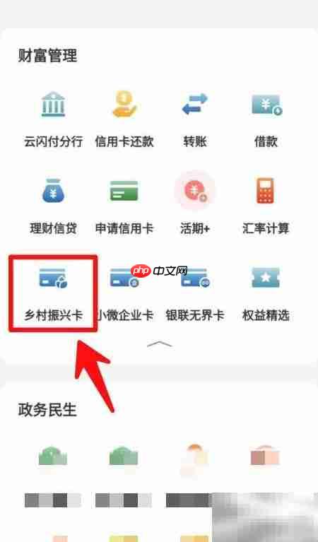 乡村振兴卡办理指南