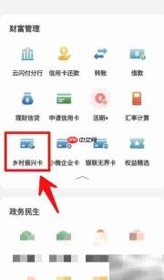 乡村振兴卡办理指南