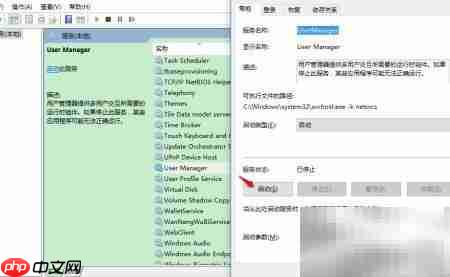 User Manager禁用修复方案