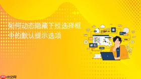 如何动态隐藏下拉选择框中的默认提示选项