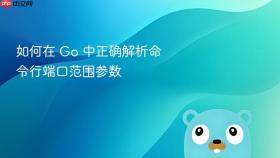 如何在 Go 中正确解析命令行端口范围参数