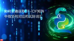 如何正确获取TF-IDF矩阵中指定列对应的实际词汇