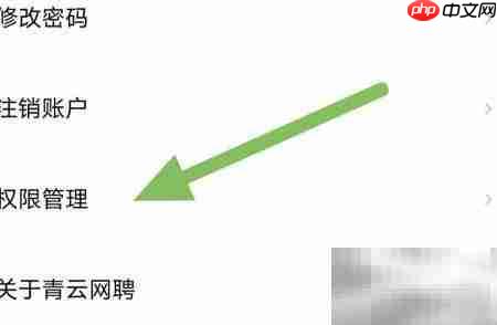 青云网聘如何开启精确位置权限