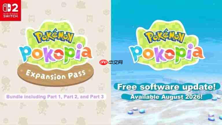 《宝可梦:Pokopia》免费更新!三弹DLC将陆续推出