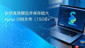 如何高效解压并保存超大 tar.xz 归档文件(15GB+)