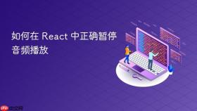 如何在 React 中正确暂停音频播放