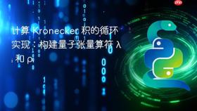 计算 Kronecker 积的循环实现：构建量子张量算符 λᵢ 和 ρᵢ
