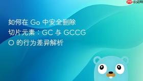 如何在 Go 中安全删除切片元素：GC 与 GCCGO 的行为差异解析
