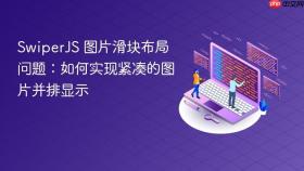 SwiperJS 图片滑块布局问题:如何实现紧凑的图片并排显示