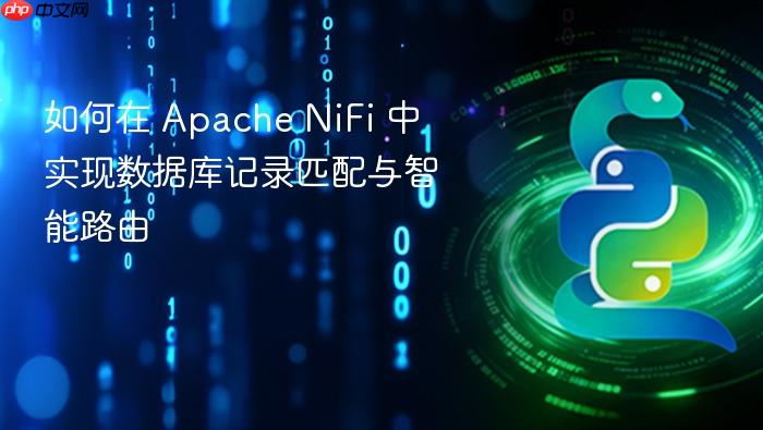 如何在 Apache NiFi 中实现数据库记录匹配与智能路由