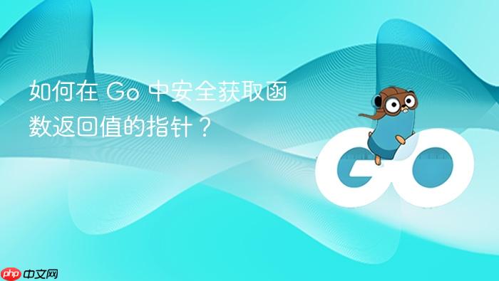 如何在 Go 中安全获取函数返回值的指针?