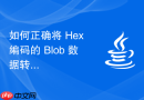 如何正确将 Hex 编码的 Blob 数据转换为可打开的 PDF 文件