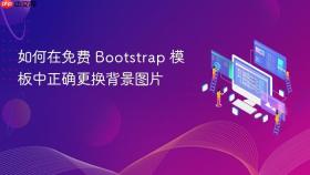 如何在免费 Bootstrap 模板中正确更换背景图片
