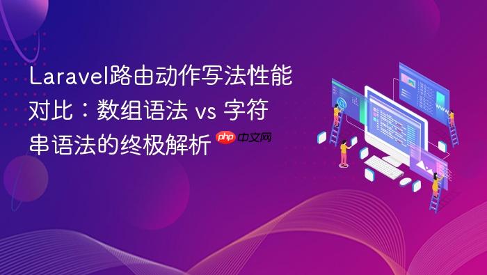 Laravel路由动作写法性能对比：数组语法 vs 字符串语法的终极解析
