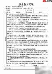 建筑工程安全技术交底要点