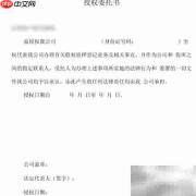 授权委托书填写指南