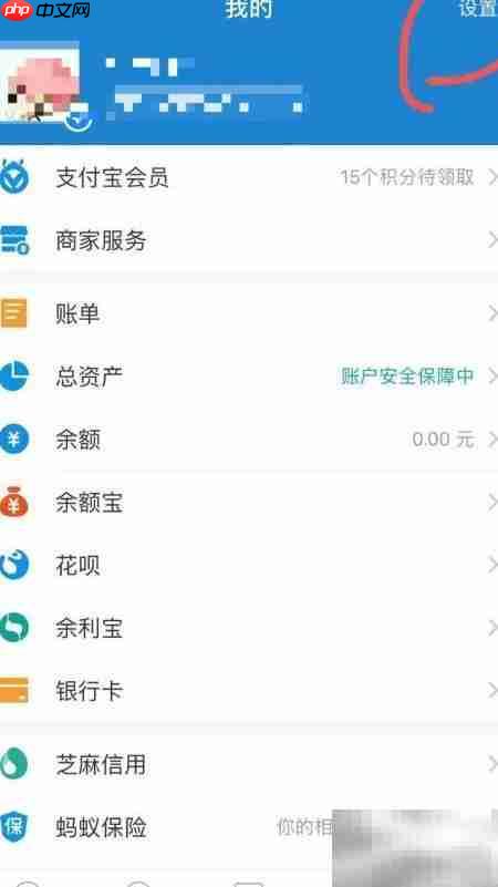 支付宝语音如何设置英文