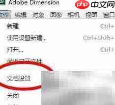 Dimension文档属性设置指南