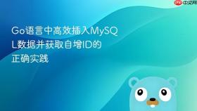 Go语言中高效插入MySQL数据并获取自增ID的正确实践
