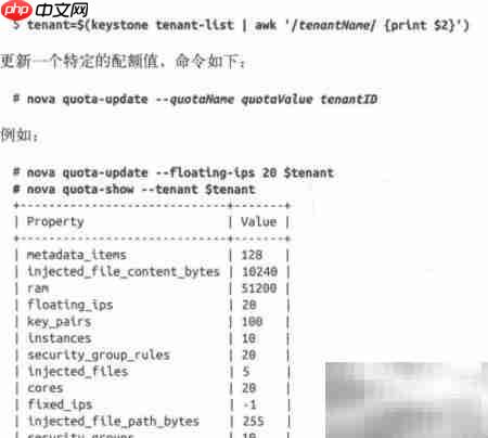 OpenStack配额管理详解