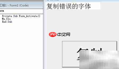 VB6清除误粘文字