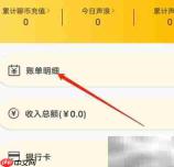 安卓天聊账单明细查看方法